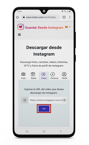 descargar vídeos para instagram android