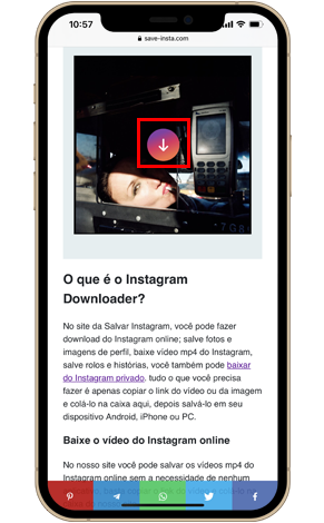 hoe iphone instagram foto's op te slaan
