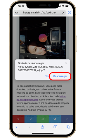 hoe iphone instagram foto's op te slaan