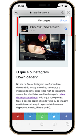 hoe instagramfoto's op mobiel te downloaden