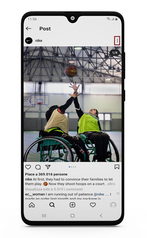Scarica foto Instagram su Android