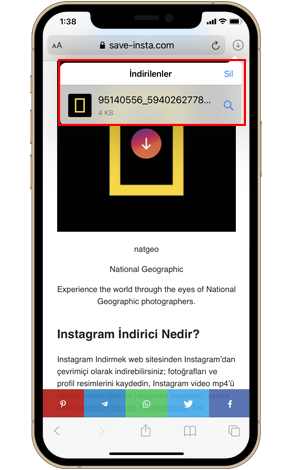 Instagram Profil Resmini Çevrimiçi Kaydet