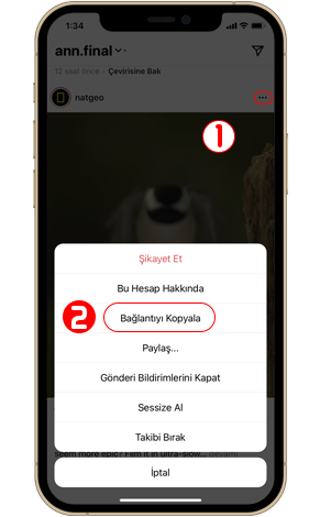 iphone'de instagram videolarını indirin