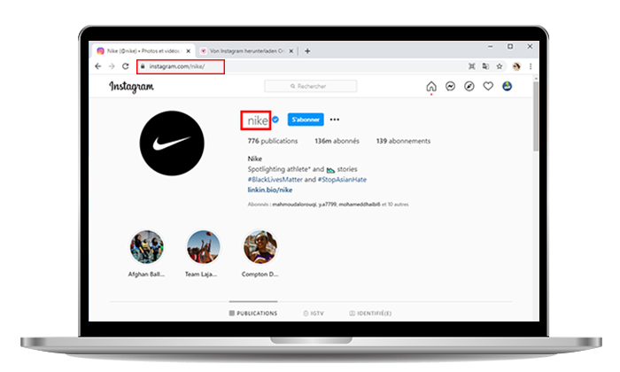 PC’de instagram profil fotoğrafını indirin