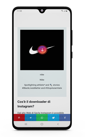 salva le foto profilo di Instagram