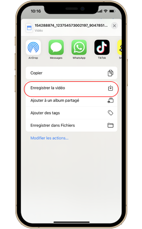 enregistrer des histoires Instagram sur iOS