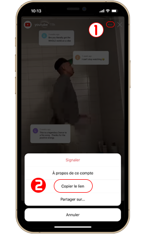 Télécharger Instagram stoires sur iPhone