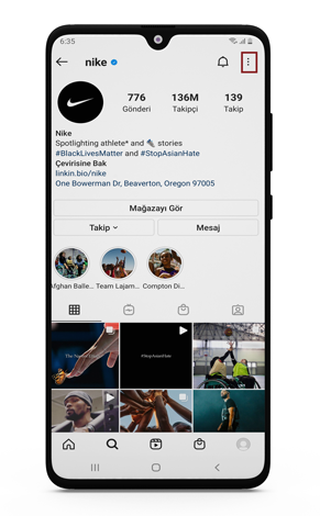 android'de instagram profil fotoğrafını indirin