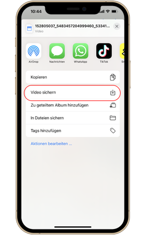 Speichern Sie Instagram-Videos für das iPhone