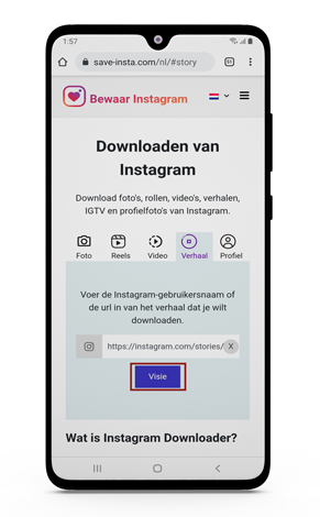 verhalen instagram downloaden