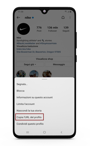 scaricare instagram foto profilo su android