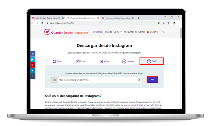 Descargar Instagram Profile Pic en PC