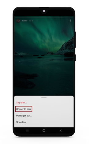 Enregistrer Instagram Stories sur android