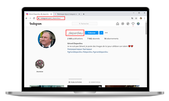 Afficher et télécharger des photos de profil Instagram