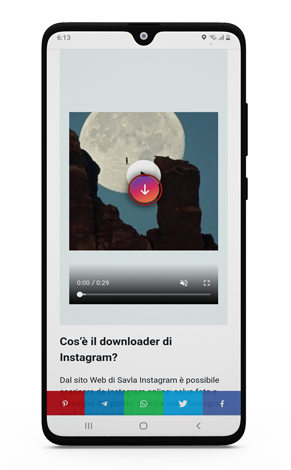 scarica reels di instagram su Android