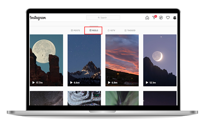 cкачать Instagram Reels на ПК