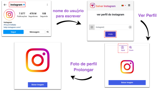 Ver foto perfil Instagram grande
