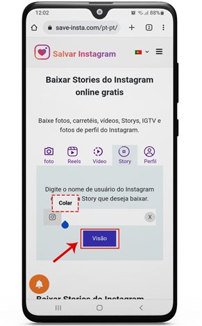 baixar destaques do instagram