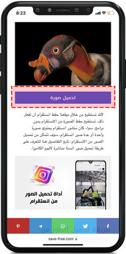 تحميل صورة انستغرام