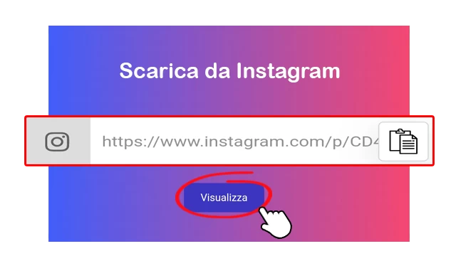 Incolla il collegamento