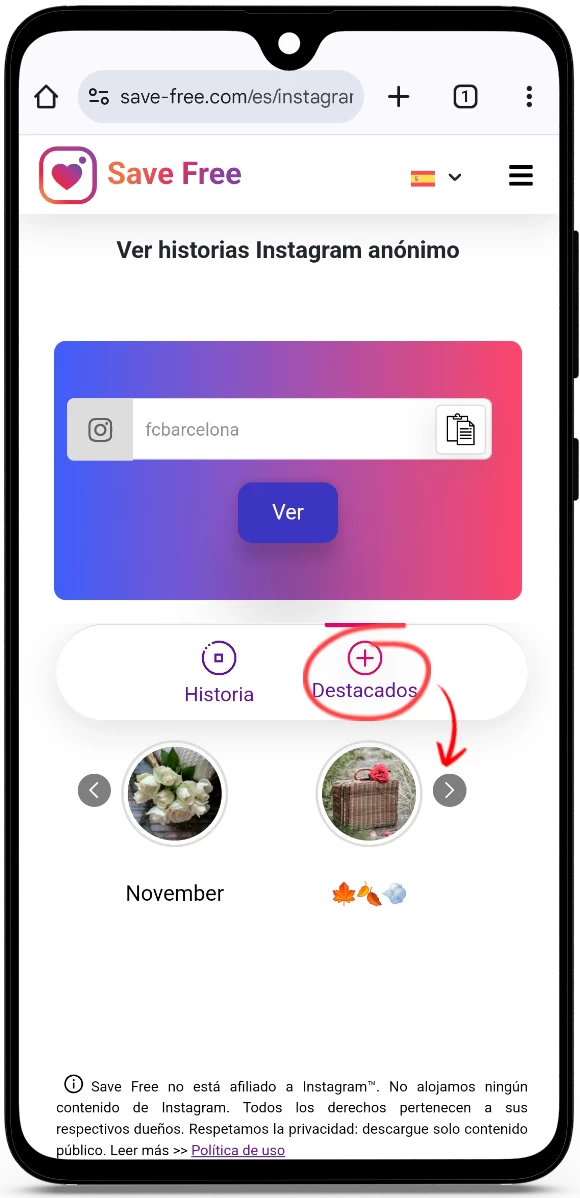 ver destacadas de Instagram anónimo