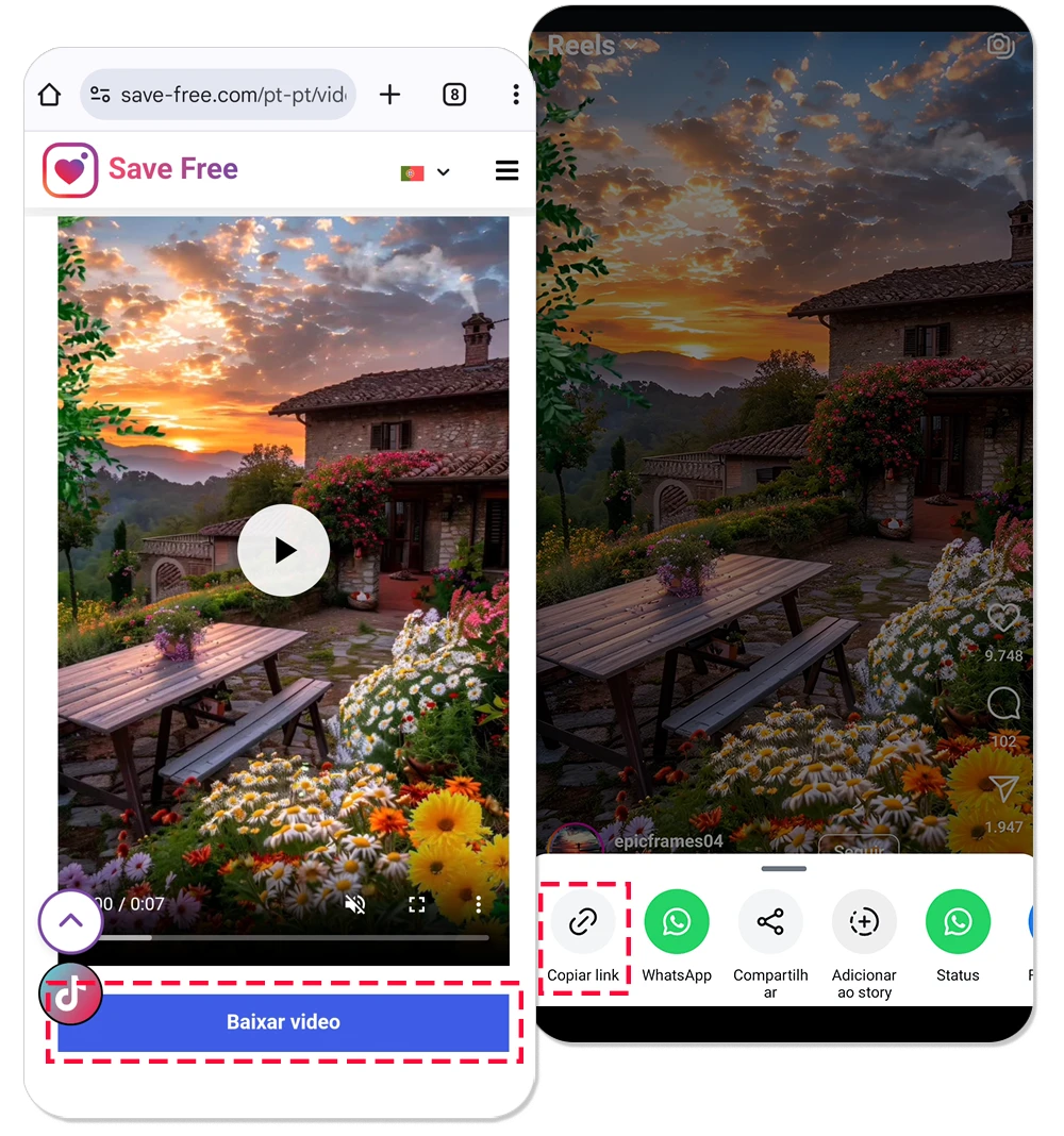 Como baixar um vídeo do Reels do Instagram?